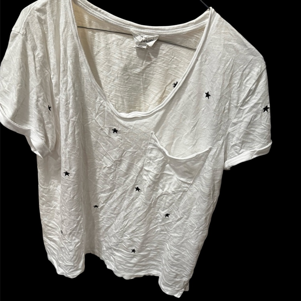 For The Republic White Star-Embellished Tee